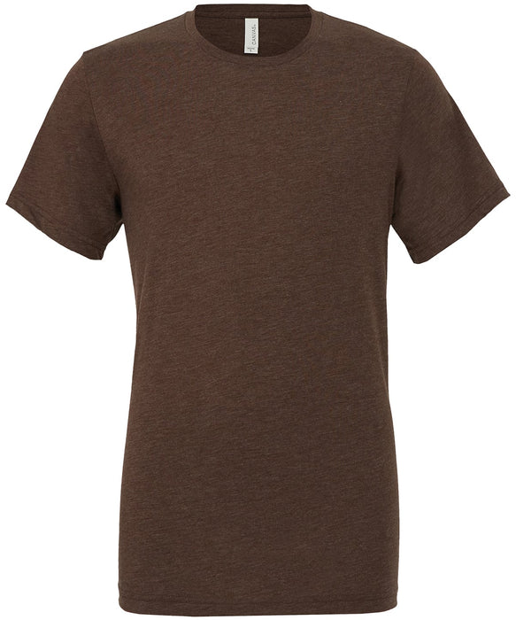 Bella Canvas CV003 Unisex Triblend Crew Neck T-Shirt in Brown Triblend