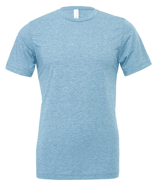 Bella Canvas CV003 Unisex Triblend Crew Neck T-Shirt in Denim Triblend