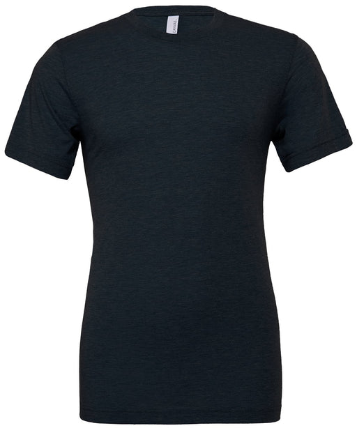 Bella Canvas CV003 Unisex Triblend Crew Neck T-Shirt in Solid Navy Triblend