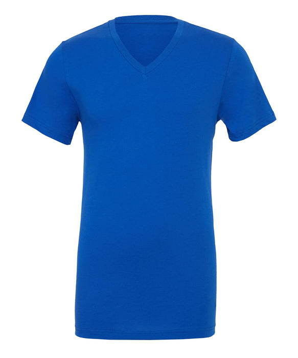 Bella Canvas CV009 jersey v-neck t-shirt in True Royal