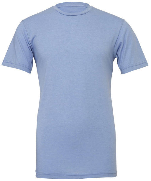 Bella+Canvas CV01H Unisex Heather CVC Short Sleeve T-Shirt in Heather Blue - front view