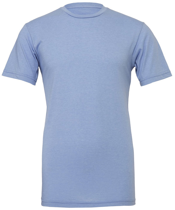 Bella+Canvas CV01H Unisex Heather CVC Short Sleeve T-Shirt in Heather Blue - front view