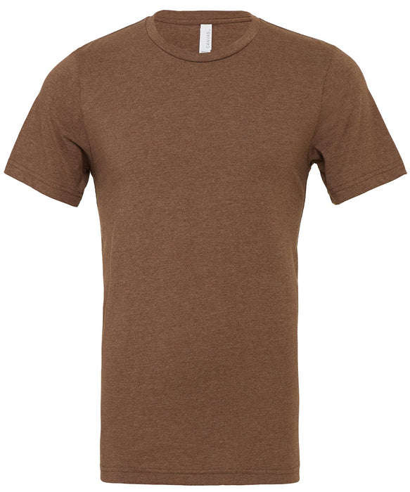 Bella Canvas CV01H Heather CVC short sleeve t-shirt in Heather Brown