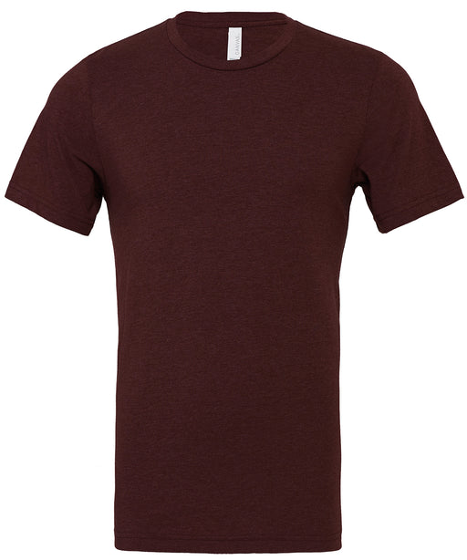 Bella+Canvas CV01H Unisex Heather CVC Short Sleeve T-Shirt in Heather Cardinal - front view