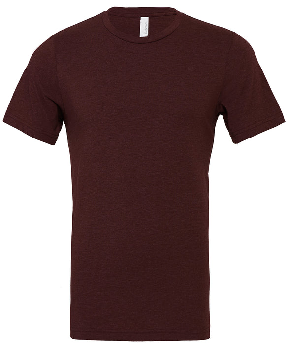 Bella+Canvas CV01H Unisex Heather CVC Short Sleeve T-Shirt in Heather Cardinal - front view