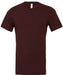 Bella+Canvas CV01H Unisex Heather CVC Short Sleeve T-Shirt in Heather Cardinal - front view