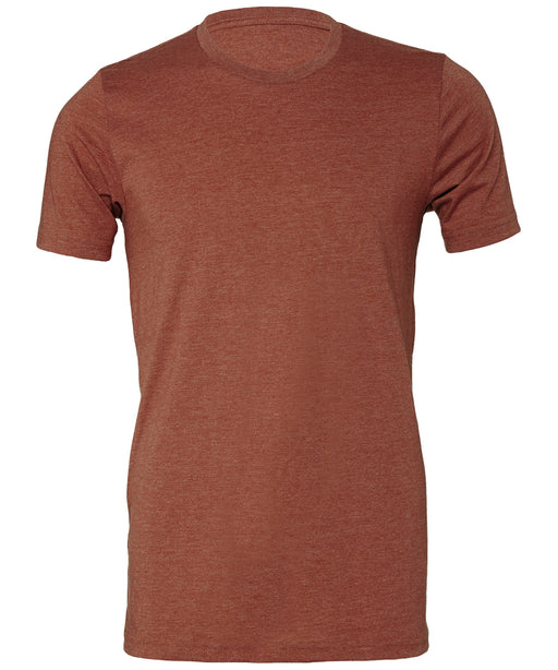 Bella+Canvas CV01H Unisex Heather CVC Short Sleeve T-Shirt in Heather Clay - front view