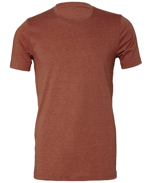 Bella+Canvas CV01H Unisex Heather CVC Short Sleeve T-Shirt in Heather Clay - front view