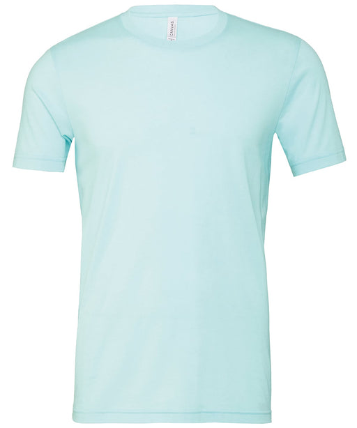 Bella+Canvas CV01H Unisex Heather CVC Short Sleeve T-Shirt in Heather Ice Blue - front view