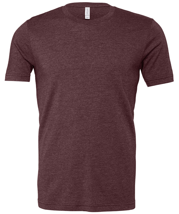 Bella+Canvas CV01H Unisex Heather CVC Short Sleeve T-Shirt in Heather Maroon - front view