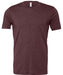 Bella+Canvas CV01H Unisex Heather CVC Short Sleeve T-Shirt in Heather Maroon - front view