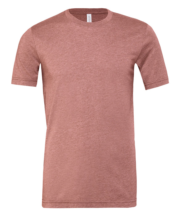 Bella+Canvas CV01H Unisex Heather CVC Short Sleeve T-Shirt in Heather Mauve - front view