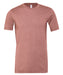 Bella+Canvas CV01H Unisex Heather CVC Short Sleeve T-Shirt in Heather Mauve - front view