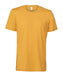 Bella+Canvas CV01H Unisex Heather CVC Short Sleeve T-Shirt in Heather Mustard - front view