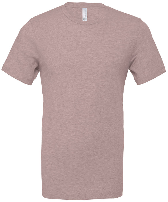 Bella+Canvas CV01H Unisex Heather CVC Short Sleeve T-Shirt in Heather Pink Gravel - front view
