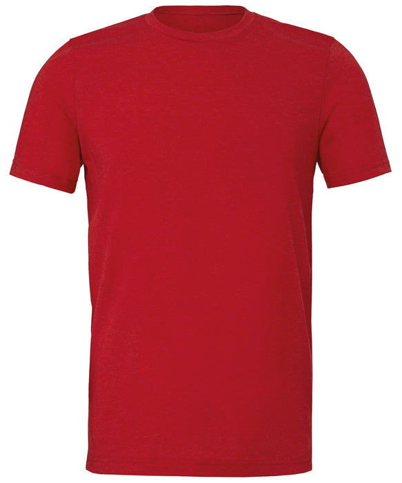 Bella+Canvas CV01H Unisex Heather CVC Short Sleeve T-Shirt in Heather Red - front view
