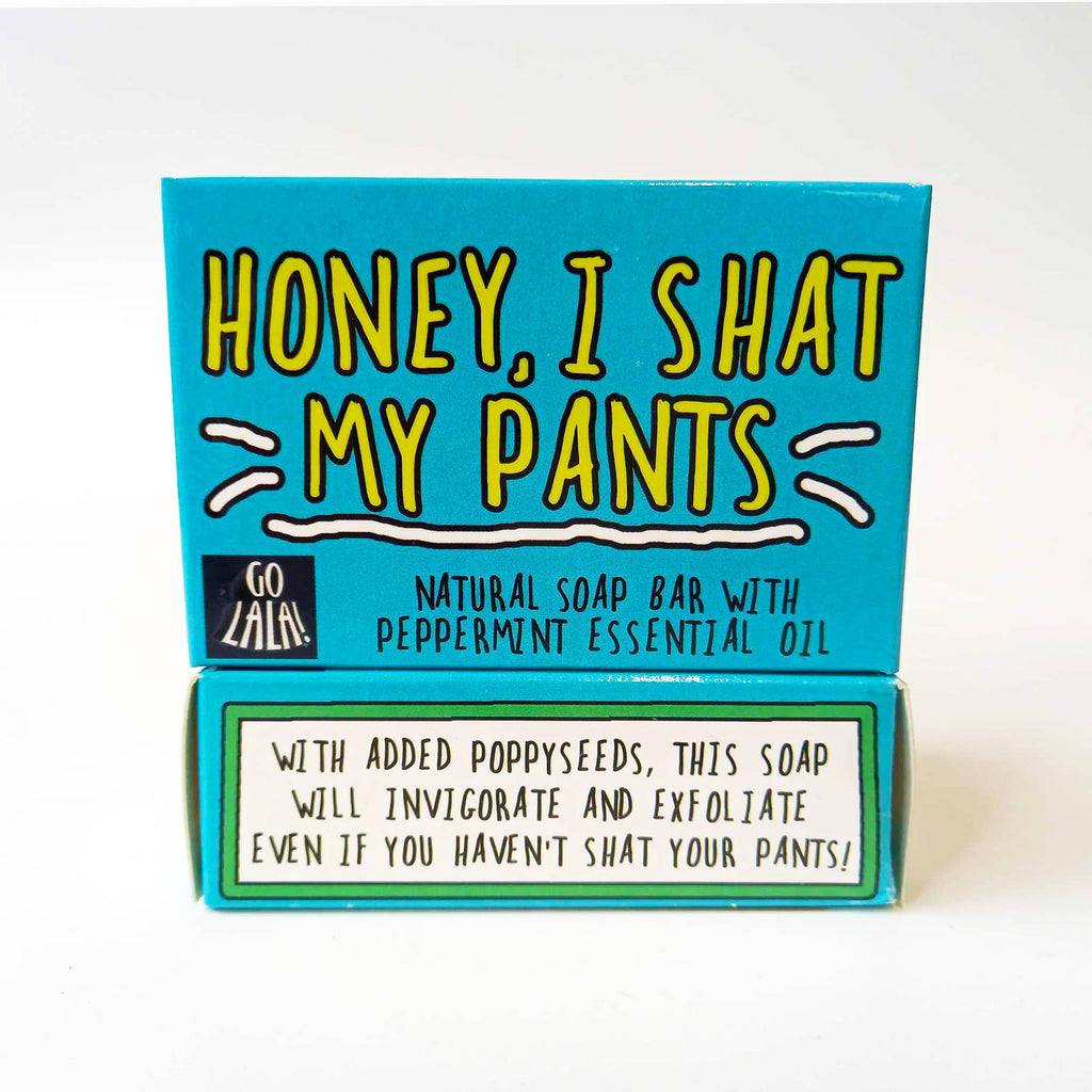 Honey I Shat My Pants Peppermint and Poppy Seed Vegan Soap bananaindustries