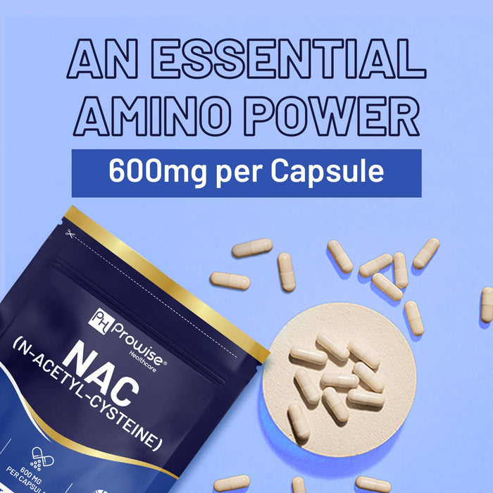 Vegan N-Acetyl-Cysteine (NAC) Nutritional Supplements 600mg