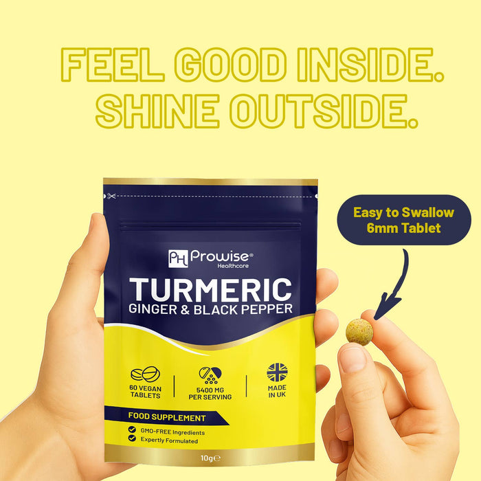 Turmeric 5400mg Tablets with Black Pepper & Ginger