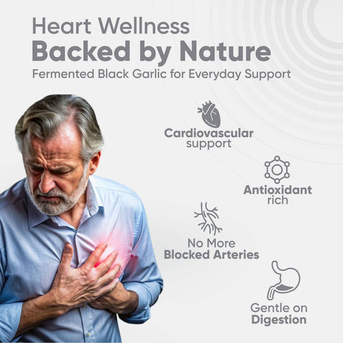 Vitaminnica Black Garlic Capsules — Immunity & Heart Health | 60 Capsules