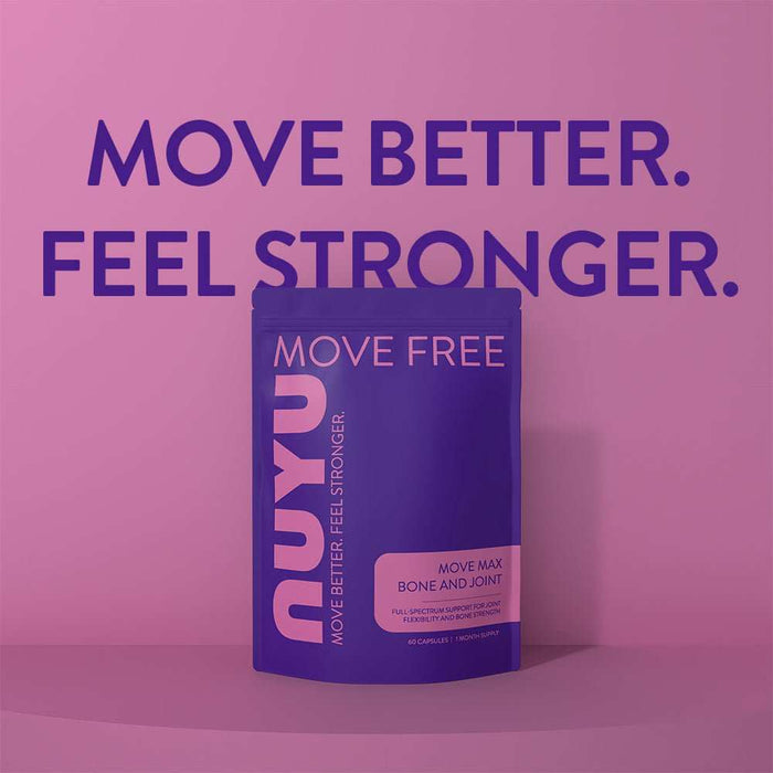 Move Max – Bone & Joint Support | Glucosamine, Chondroitin, Turmeric & Plant-Based DHA