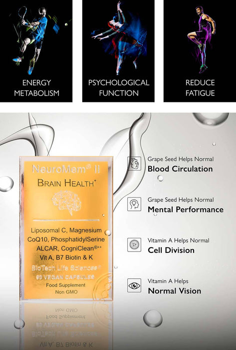 IQ2 NMN - Brain & Heart Health - Grow New Brain Cells