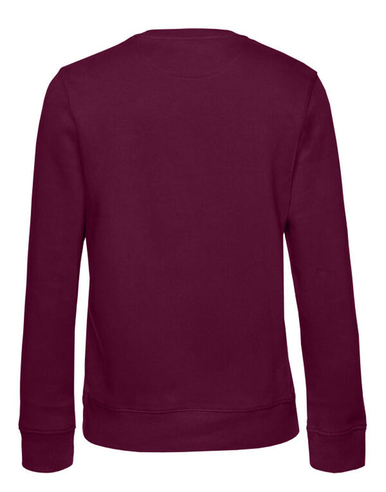 B&C Women's Queen Crewneck- Dark Cherry