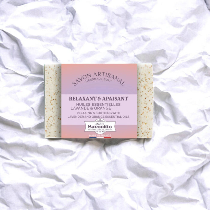 Savonitto  Relaxing & soothing soap 100g lavender & orange made in Provence