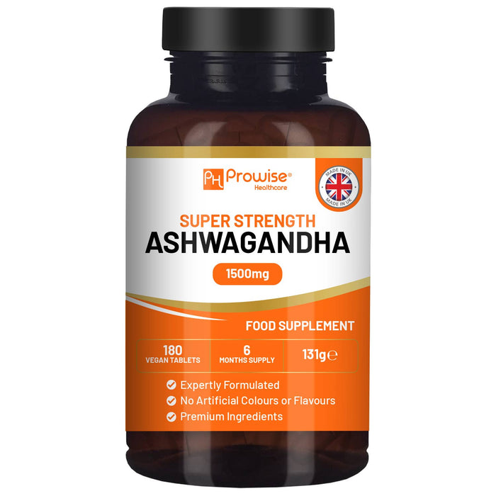 Prowise Ashwagandha 1500mg Tablets | 180 Vegan Tablets