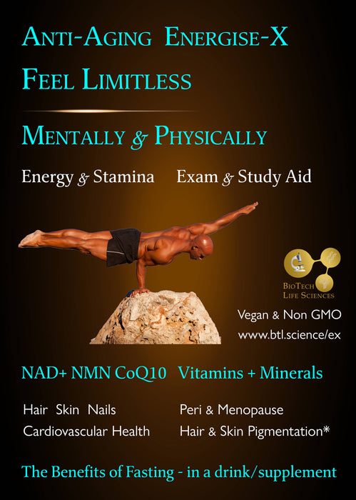 NMN Resveratrol CoQ10 capsules GreenTea vitamins: Energise-X