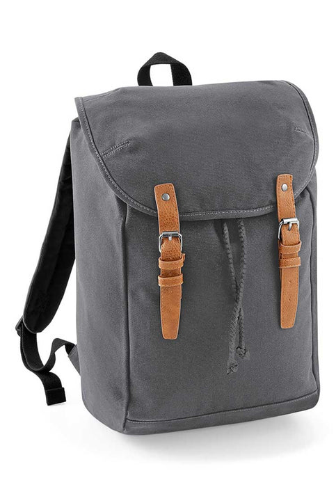 Quadra Vintage Rucksack - Navy / Black / Grey