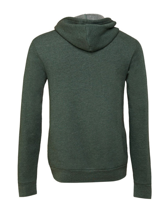 Canvas Unisex Fleece Zip-Up Hoodie - Heather Forest FINAL CLEARANCE