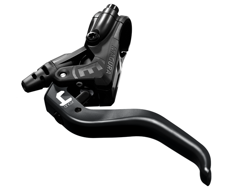 Magura MT4 hydraulic disc brake — Carbotecture lever body and hose connection
