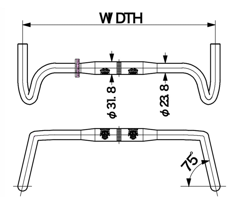 NITTO M137SSB Gravel Drop Handlebar | 31.8mm
