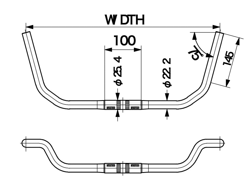 NITTO B604AAF Promenade Handlebar