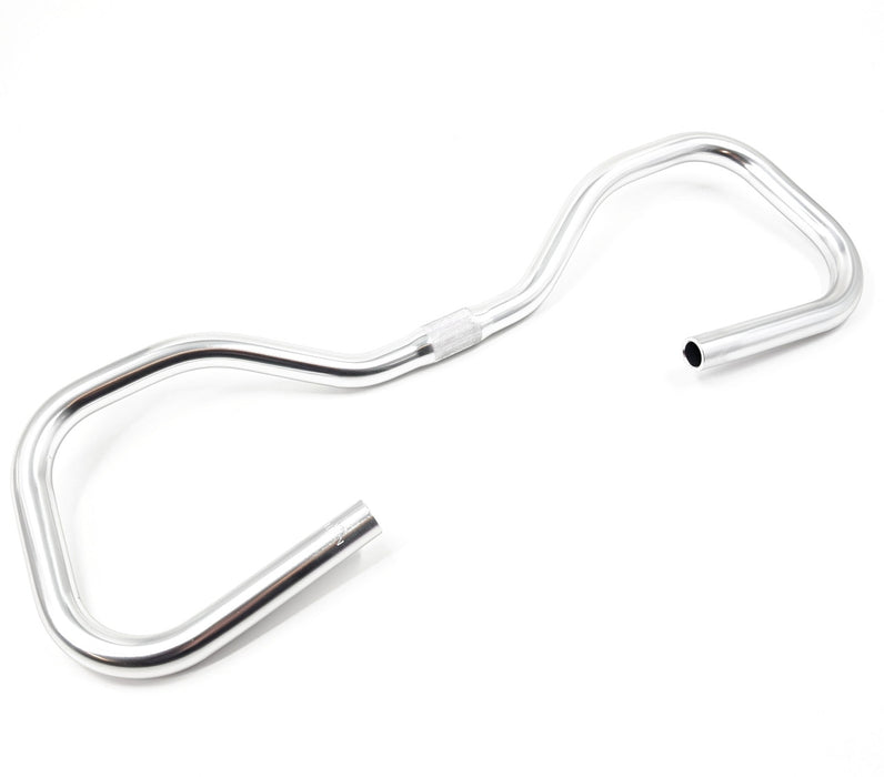 Nitto B825AA Butterfly Alloy Touring Handlebars 25.4mm Clamp 540mm Wide In Silver