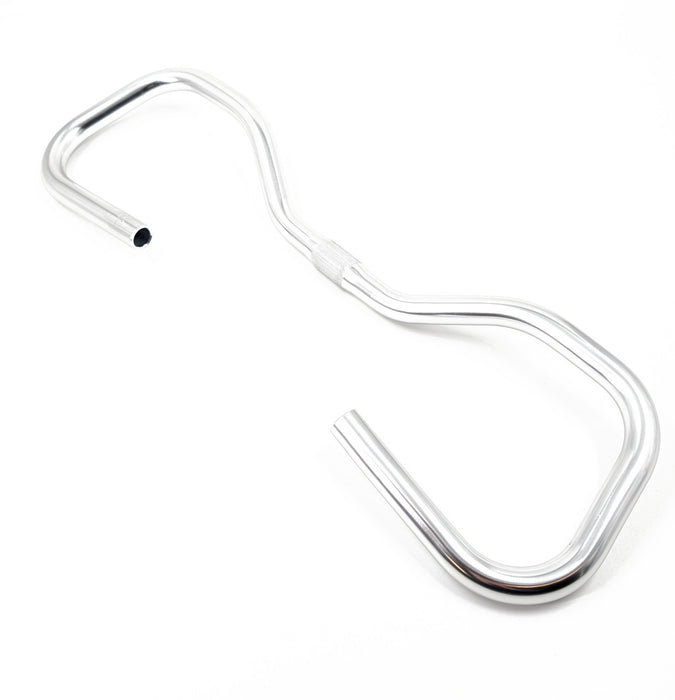 Nitto B825AA Butterfly Alloy Touring Handlebars 25.4mm Clamp 540mm Wide In Silver