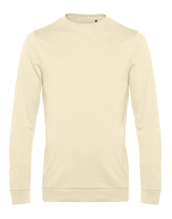 B&C Men's #Set In Sweatshirt - Pale Yellow