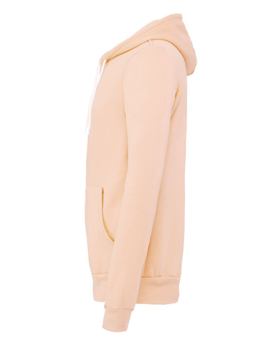 Canvas Fleece Zip-Up Hoodie - Peach FINAL CLEARANCE