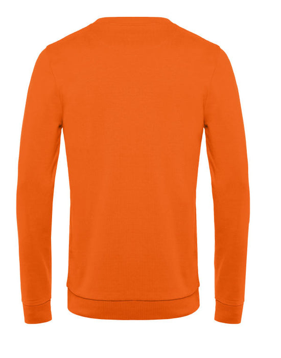 B&C Men's #Set In Sweatshirt - Pure Orange