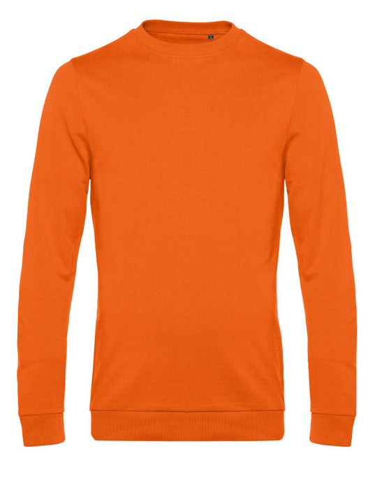 B&C Men's #Set In Sweatshirt - Pure Orange