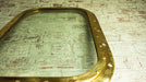 Salvaged brass ship's porthole with glass, 73cm x 57cm – photo 2