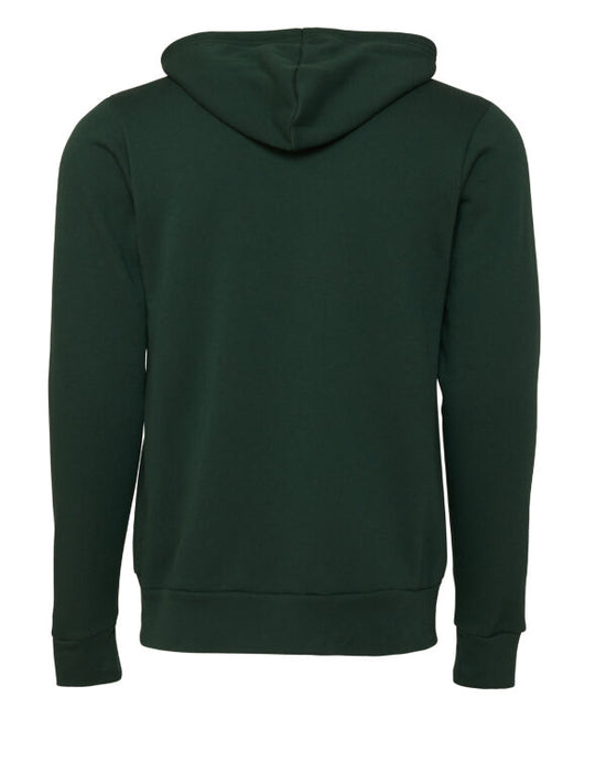 Canvas Unisex Fleece Zip-Up Hoodie - Forest Green