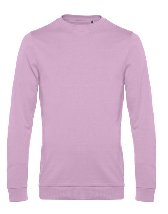 B&C Men's #Set In Sweatshirt - Candy Pink