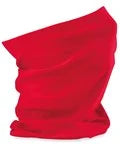 100% Recycled Neck warmer Morf Breathable Snood - Petrol / Red
