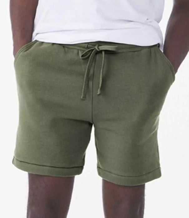 Unisex fleece sweatshorts - Military Green