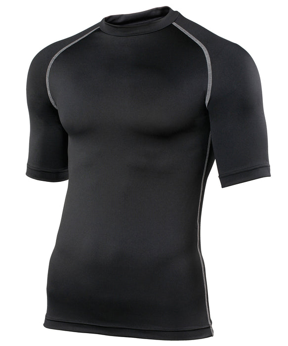 Rhino RH002 short sleeve base layer in Black