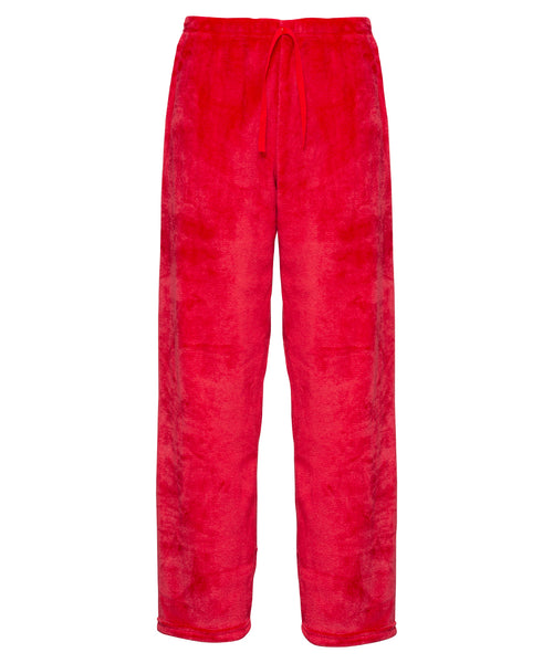 Luxury Eskimo-Style Fleece Pants - Red