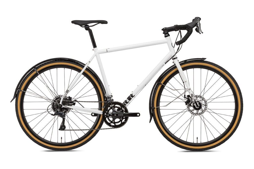 OCTANE ONE Kode ADV Commuter Road Gravel Bike Large WHITE/BLACK