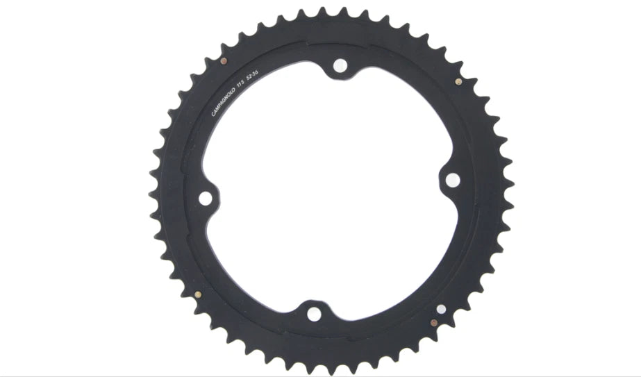 Campagnolo FC-PO152B Potenza HO Replacement Chainring 52T In Silver/ Black